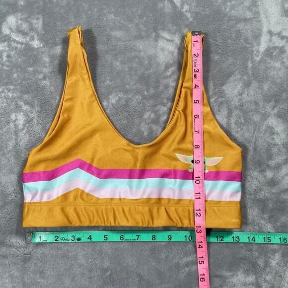 GoldSheep Leggings Bra Set Gold Large Grogu Mandalorian Sporty Athleisure Gym - Picture 6 of 14